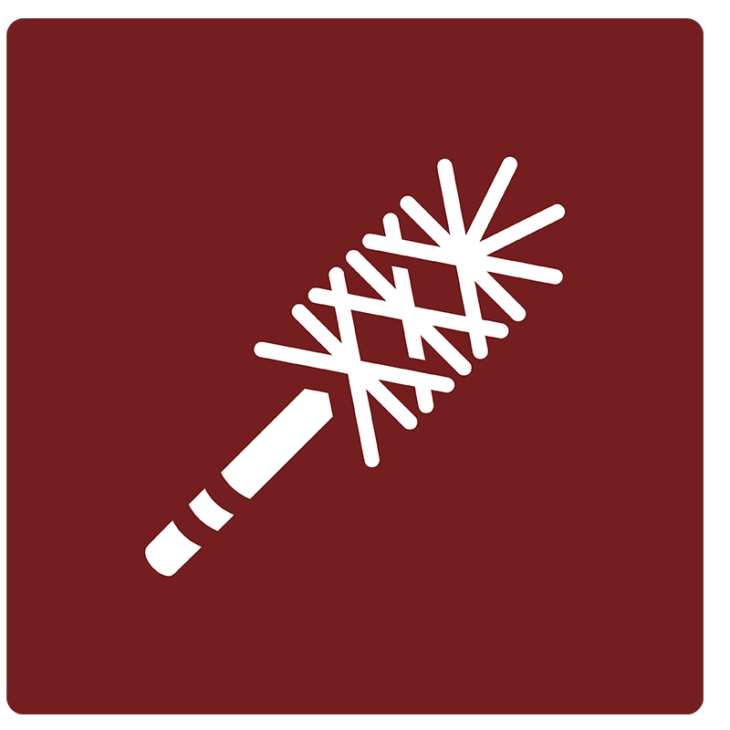 Chimney Sweep brush icon