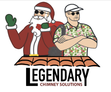 Legendary Chimney Solutions Logo Santa & Joe Shear Owner