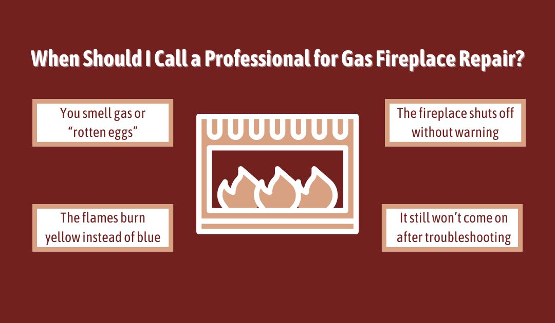 Original Infographic on Gas Fireplace Troubleshooting